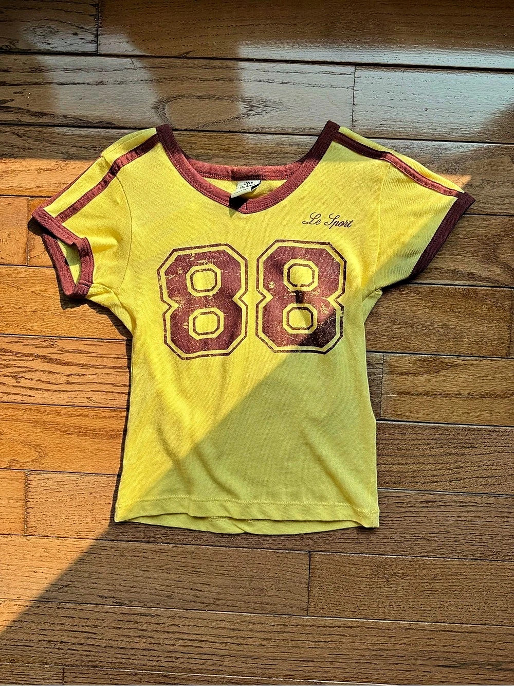 Urban Outfitters 88 Graphic Tee Yellow Size XS NWT